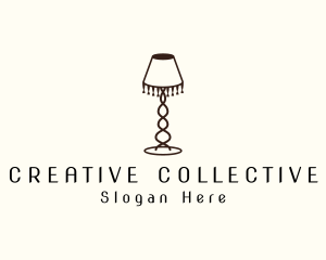 Retro Lamp Lighting logo design