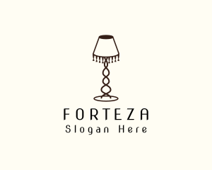 Retro Lamp Lighting logo design