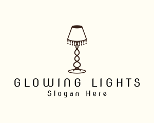 Retro Lamp Lighting logo design