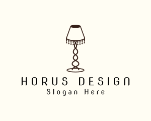 Retro Lamp Lighting logo design