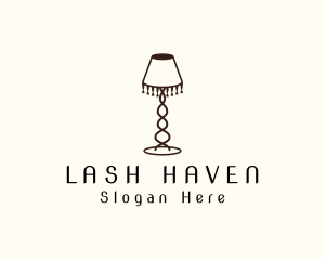 Retro Lamp Lighting logo design