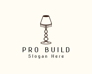 Retro Lamp Lighting logo design