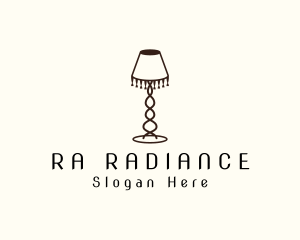 Retro Lamp Lighting logo design