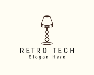 Retro Lamp Lighting logo design