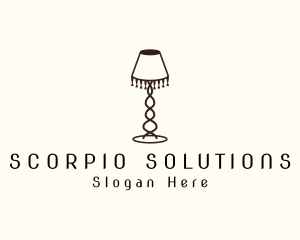 Retro Lamp Lighting logo design