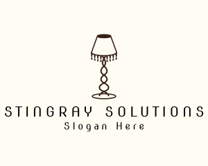 Retro Lamp Lighting logo design