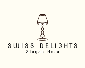 Retro Lamp Lighting logo design