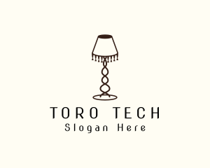 Retro Lamp Lighting logo design