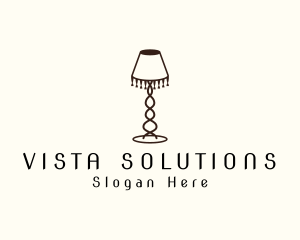 Retro Lamp Lighting logo design