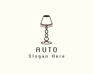 Antique - Retro Lamp Lighting logo design