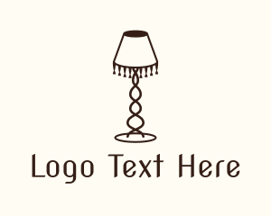 Lamp - Retro Lamp Lighting logo design