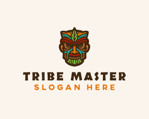 Tribal Maori Mask logo design