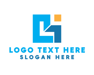 Icon - Modern Geometric Construction Letter L logo design