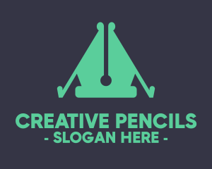 Pen Nib Tent logo design