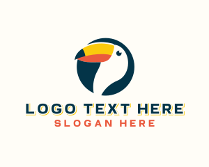 Fly - Toucan Beak Bird logo design