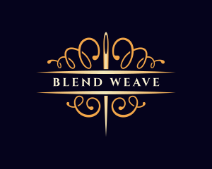 Elegant Needle Sewing logo design