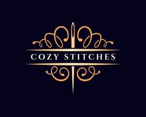 Elegant Needle Sewing logo design