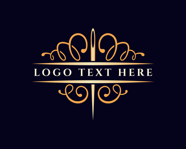 Wardrobe - Elegant Needle Sewing logo design