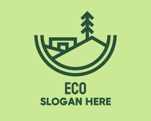 Green Eco Real Estate  logo design