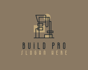 Tall Building Construction logo design