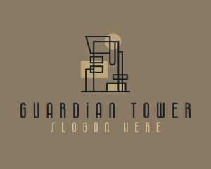 Tall Building Construction logo design