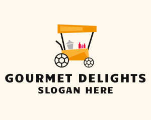 Street Food Meal Cart logo design