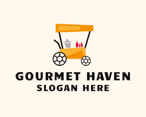 Street Food Meal Cart logo design