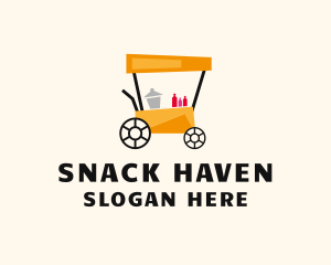 Street Food Meal Cart logo design