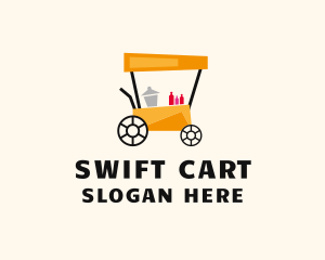 Street Food Meal Cart logo design