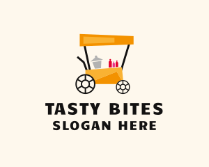 Meal - Street Food Meal Cart logo design