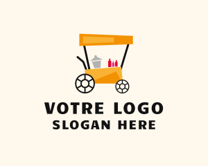 Market - Street Food Meal Cart logo design