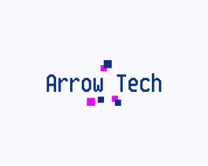 Pixel Tech Retro logo design