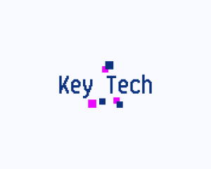 Pixel Tech Retro logo design