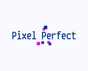 Pixel Tech Retro logo design