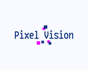 Pixel Tech Retro logo design