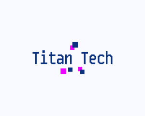 Pixel Tech Retro logo design