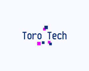 Pixel Tech Retro logo design