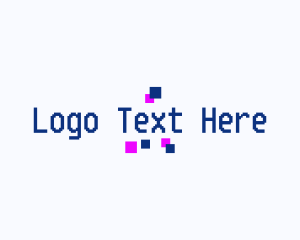 Internet - Pixel Tech Retro logo design