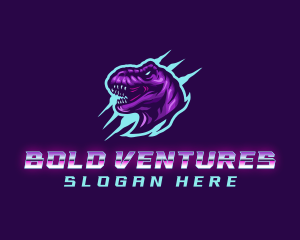 Tyrannosaurus Dinosaur Gaming logo design