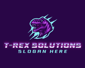 Tyrannosaurus - Tyrannosaurus Dinosaur Gaming logo design