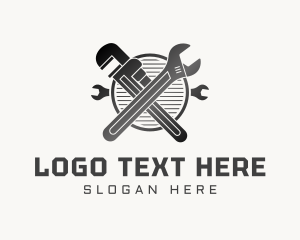 Plumber - Gradient Wrench Plumbing logo design