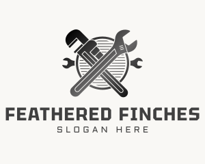 Gradient Wrench Plumbing logo design