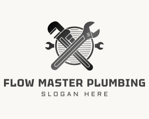 Plumbing - Gradient Wrench Plumbing logo design