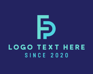 Initial - Modern Business Company logo design