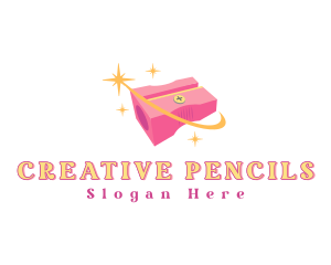 Pencil Sharpener Stationery logo design