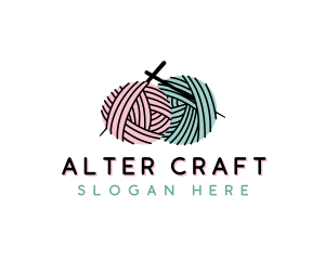 Yarn Craft Knitting logo design