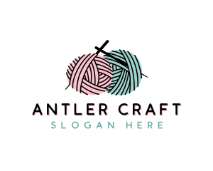 Yarn Craft Knitting logo design