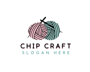 Yarn Craft Knitting logo design