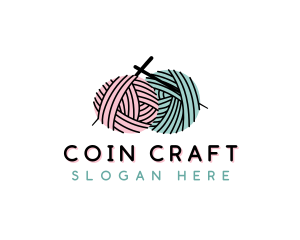 Yarn Craft Knitting logo design