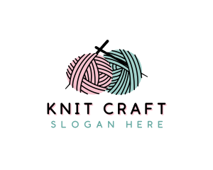 Yarn Craft Knitting logo design